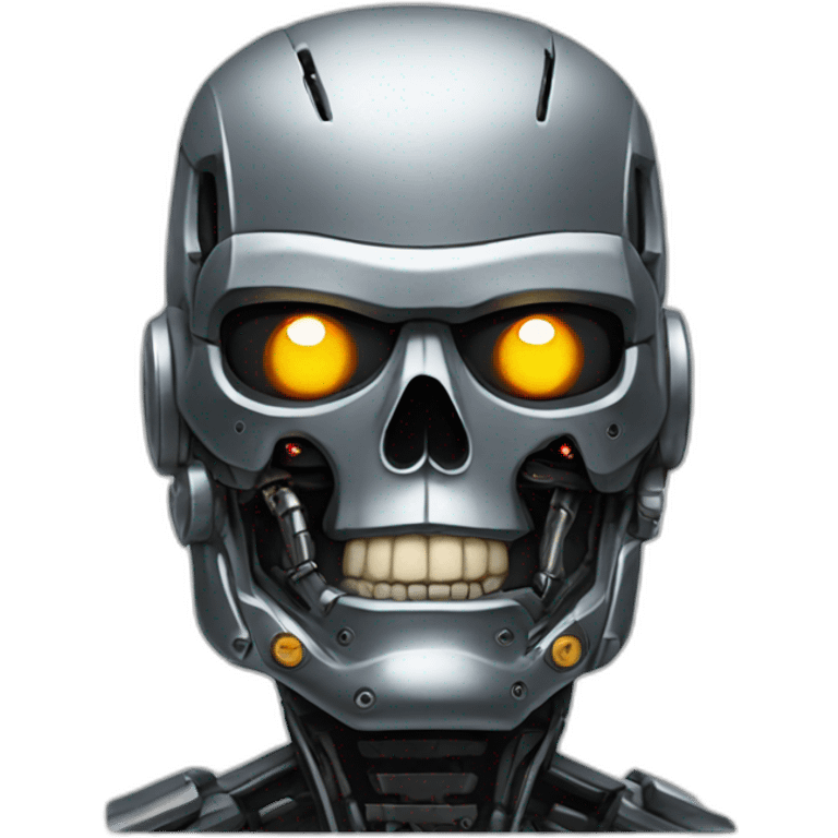 terminator with dumb face emoji