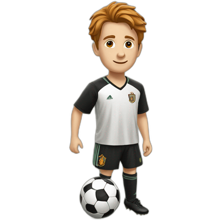 Harry Potter playing soccer emoji