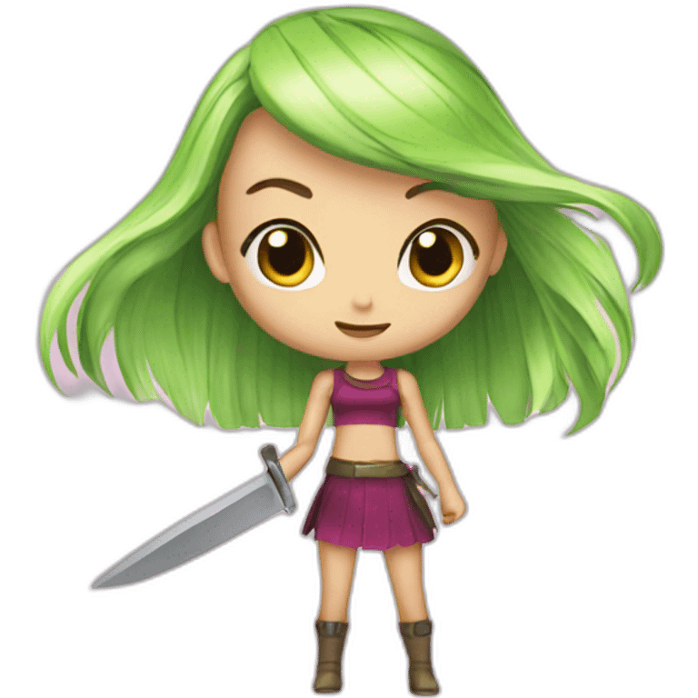 Winx with a knife emoji