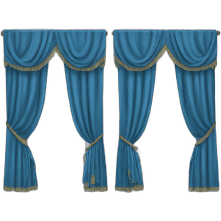 blue curtains emoji