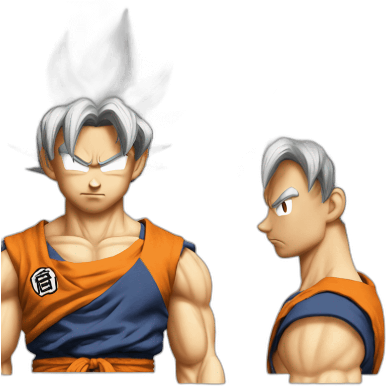 San goku déguisé en akastuki emoji