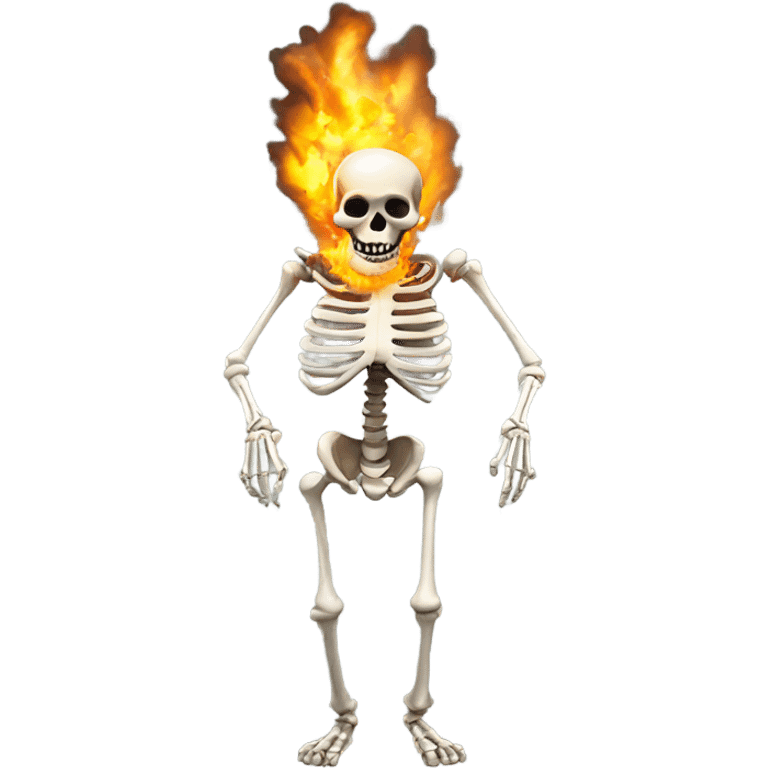 explosive skeleton  emoji