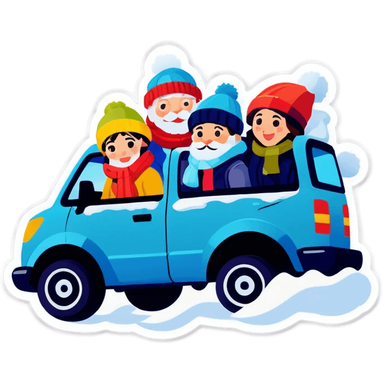 A group that drives Shido in the winter emoji