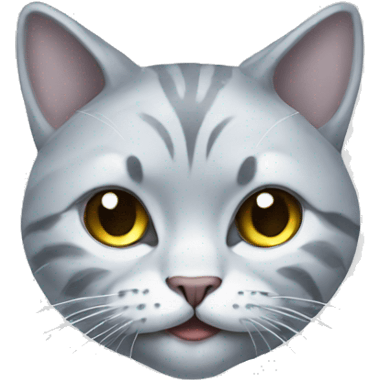 Cat made from diamond emoji