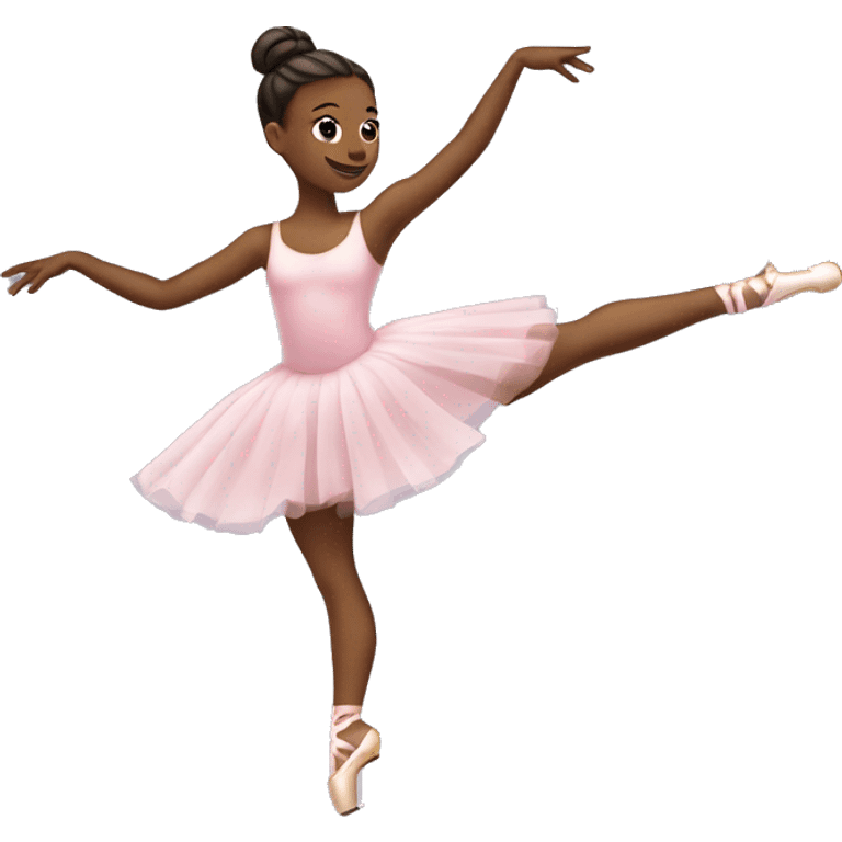 Ballerina skating away emoji