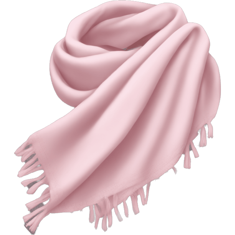 pale pink scarf emoji