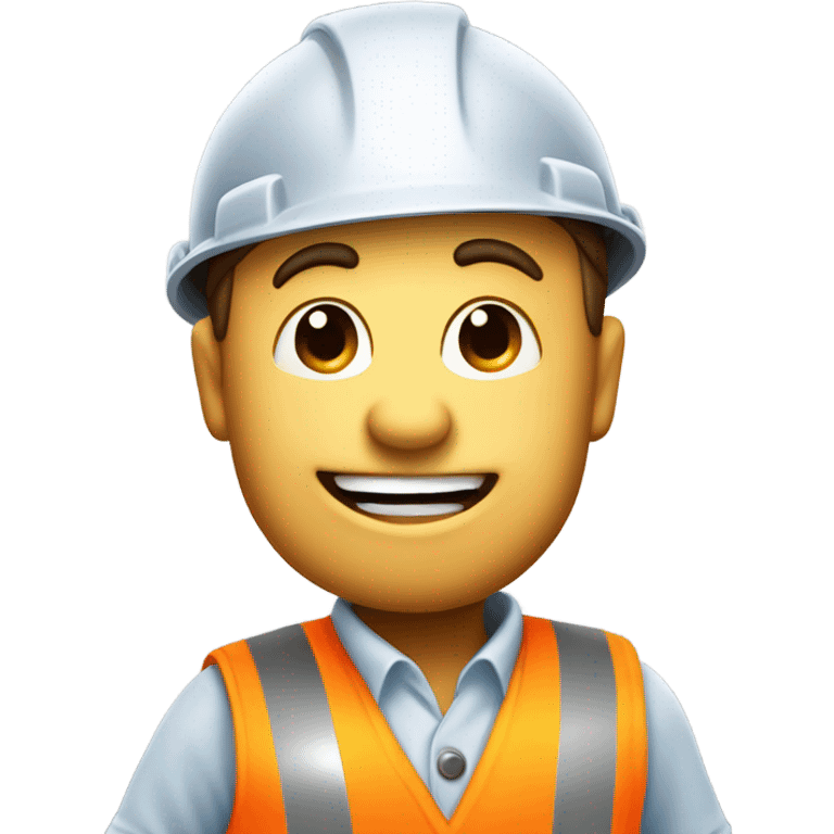 Dodgy builder holding a chocolate chip cookie emoji