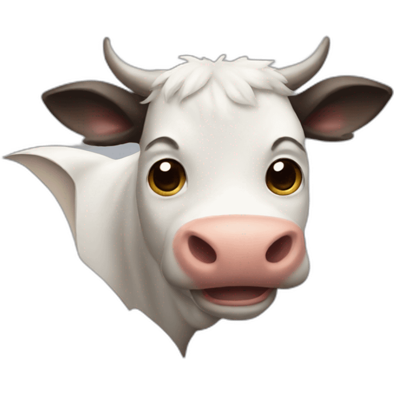 A cow that is also a bat emoji