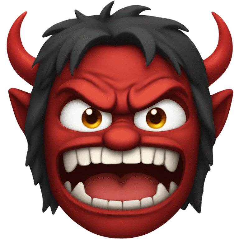 Angry devil emoji