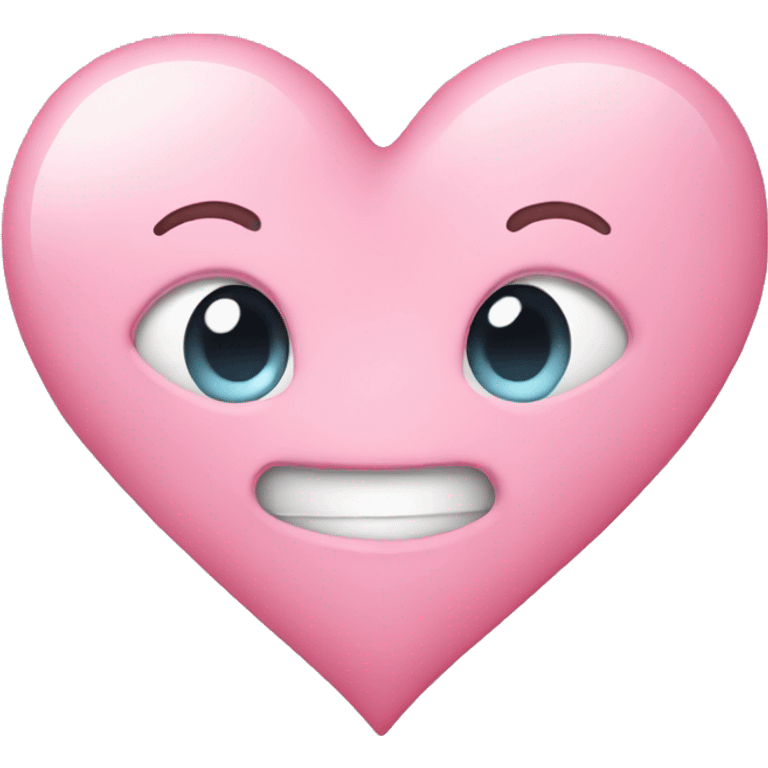 Pink pastel heart emoji