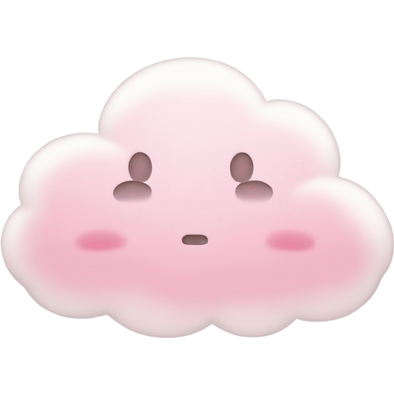 Pink cloud emoji