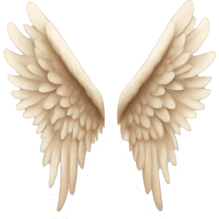 beige angel wings emoji