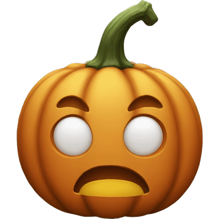 pumpkin without face, just the normal one emoji