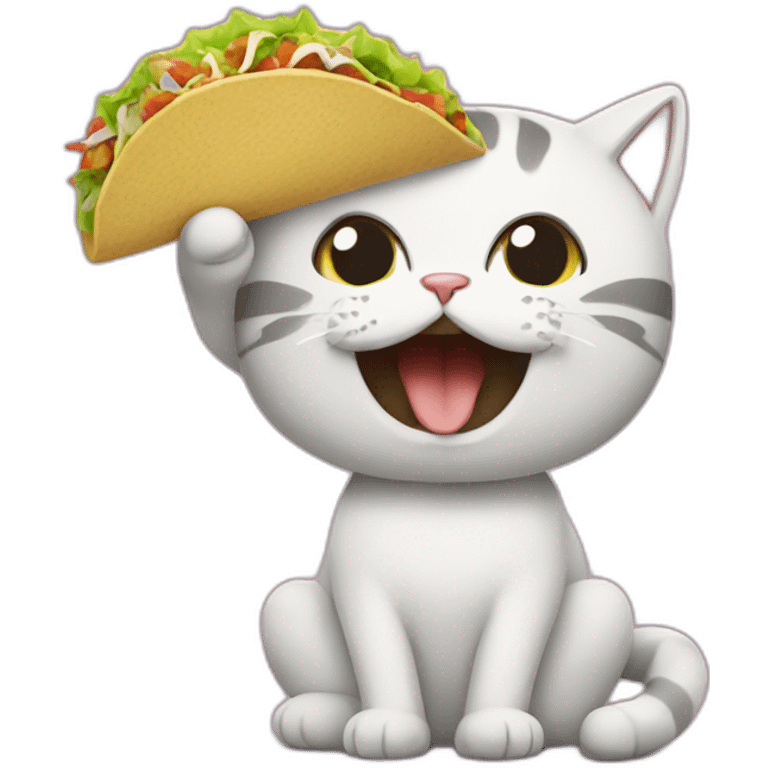 cat eat tacos emoji