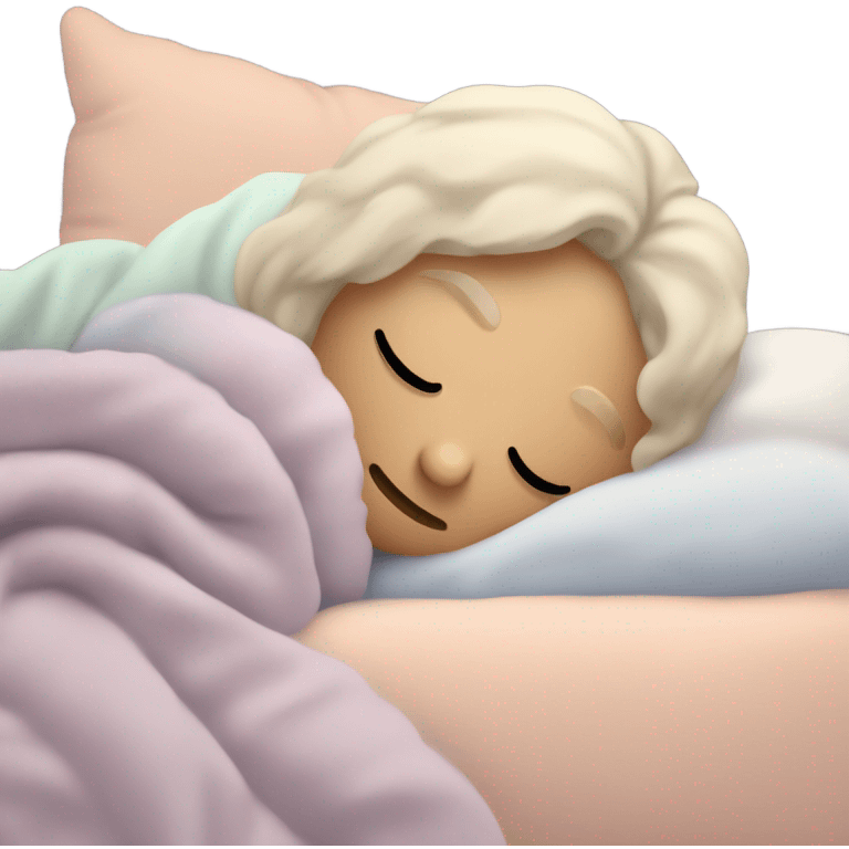 Pastel sleep emoji