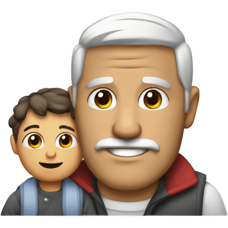 Papa con bebe en brazos emoji