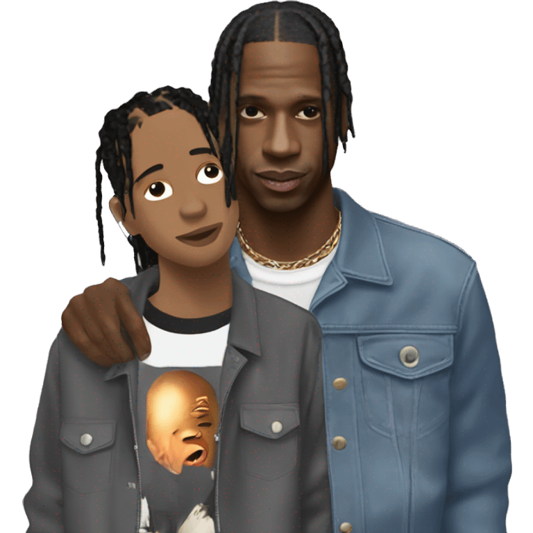 Travis Scott with fan emoji