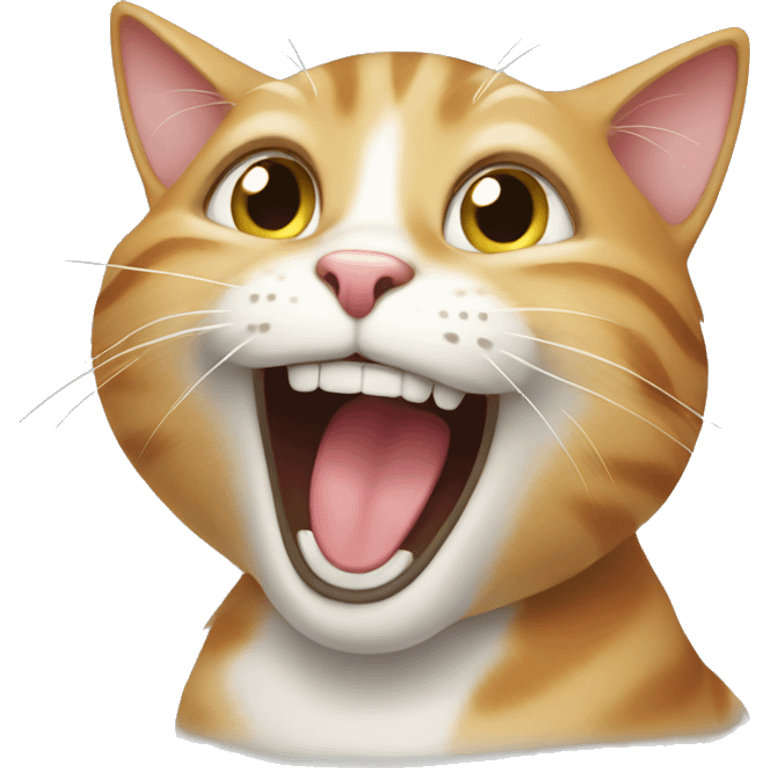 Cat laughing emoji