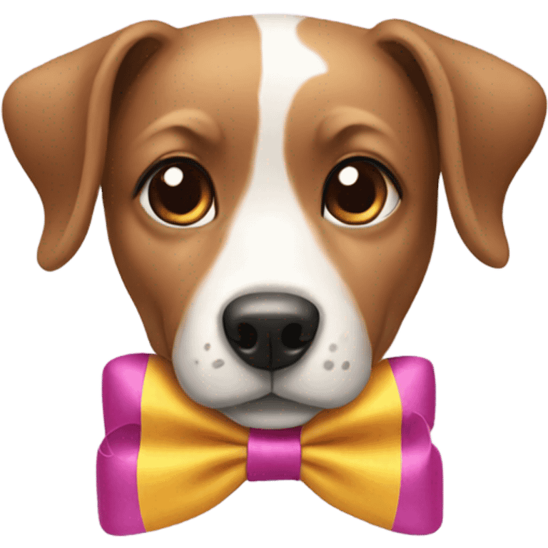 dog with bow emoji