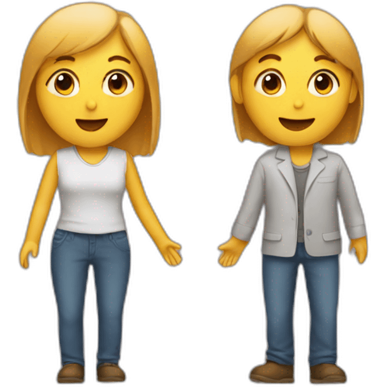 Two people talking emoji