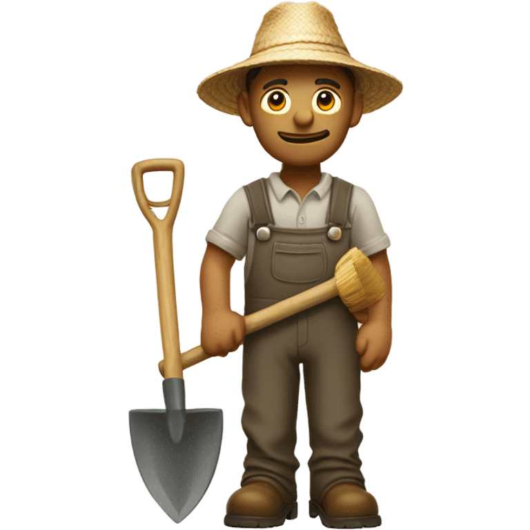 Farmer Hoe emoji