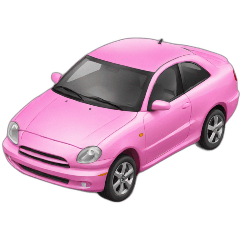 pink car emoji