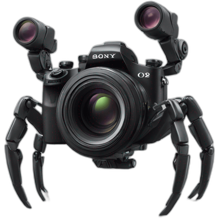 Sony camera on crab-robotic legs emoji