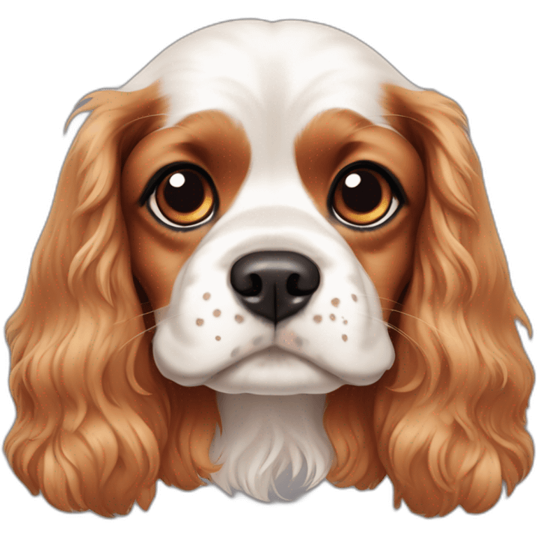 dog Cavalier King Carles Spaniel emoji