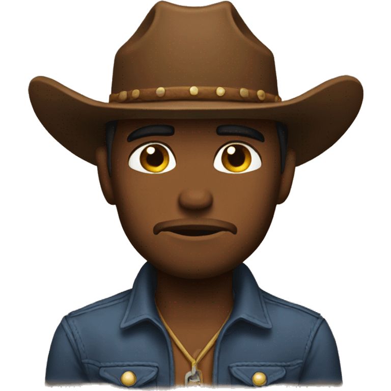 sad cowboy emoji  emoji