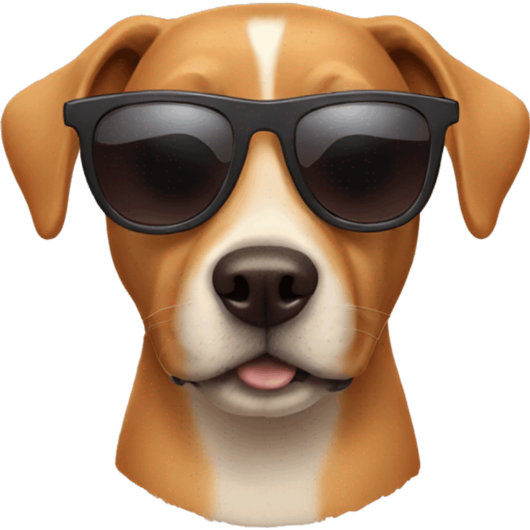 Dog wearing sunglass emoji