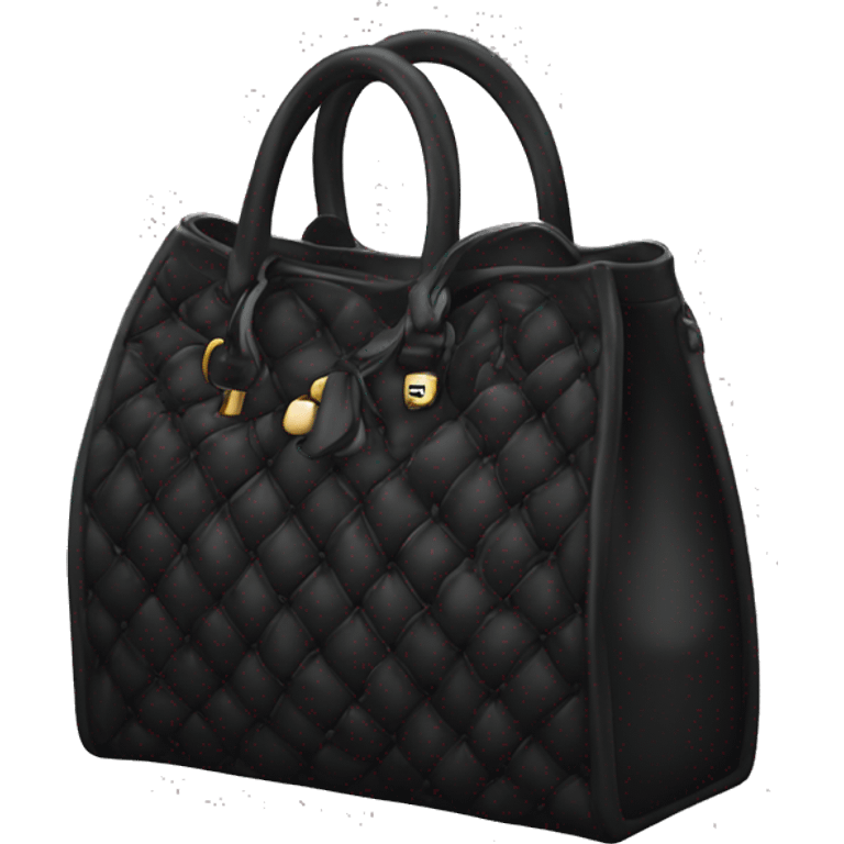 Bolso de lujo negro emoji