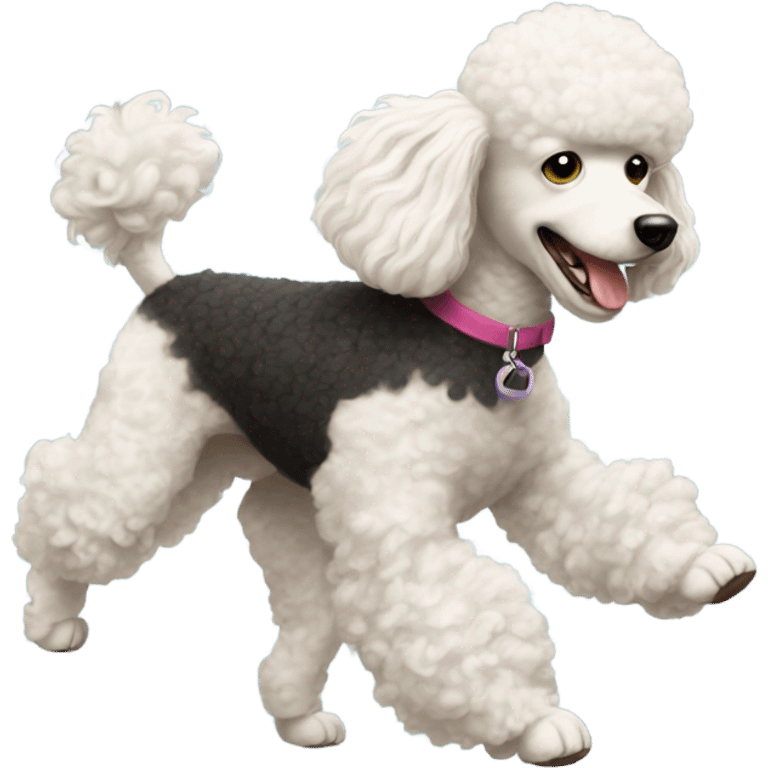  Poodle stealing toy dog emoji