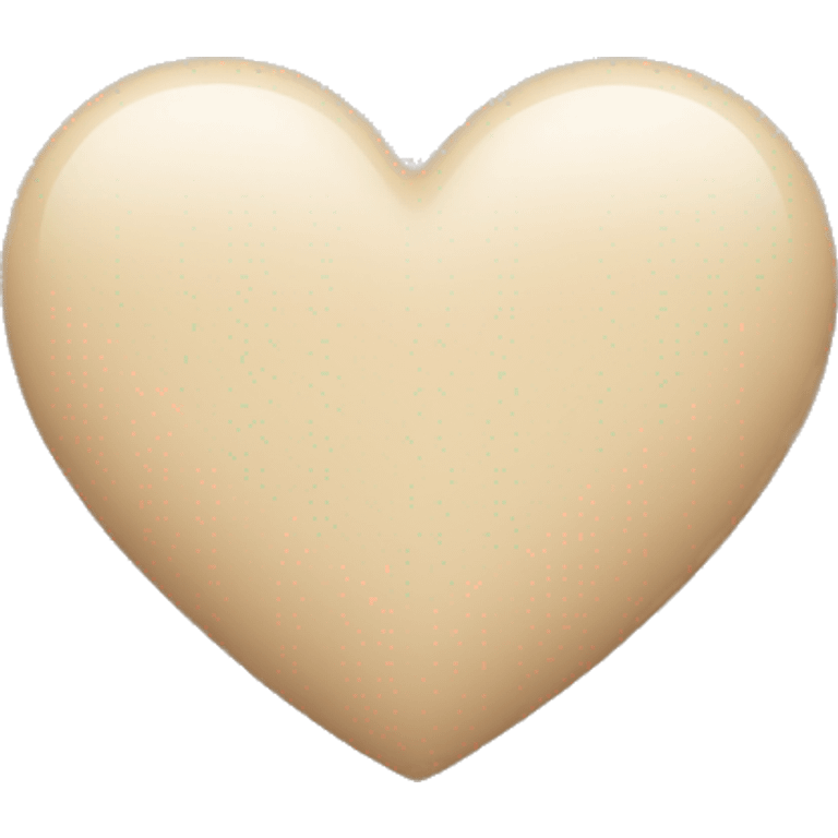 Beige heart emoji