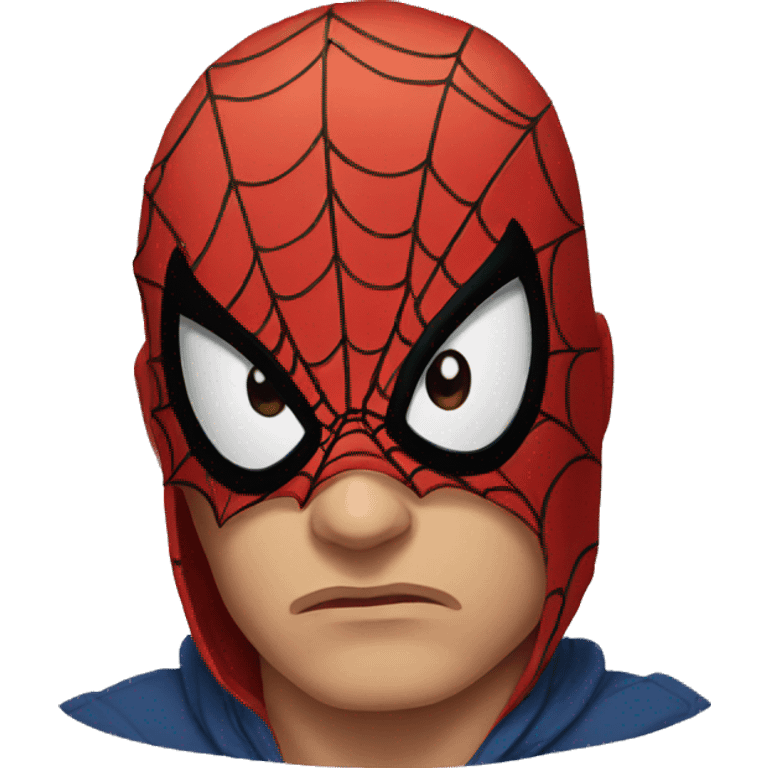 Spiderman sad emoji