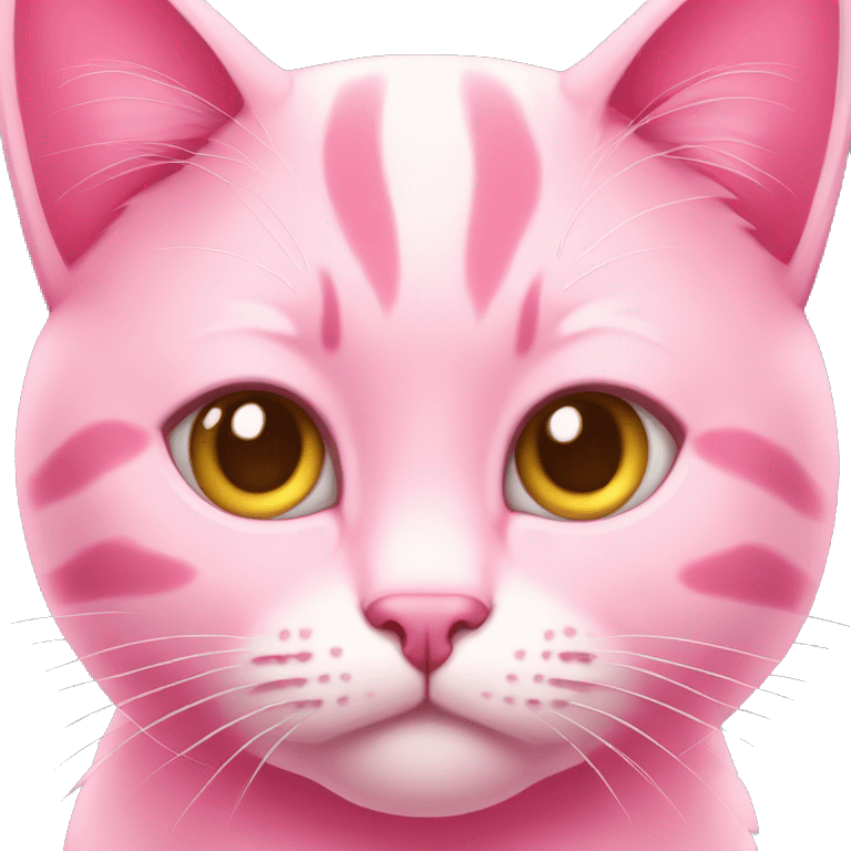 Pink cat like this 😼 emoji