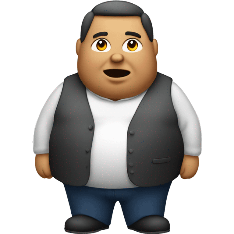 a fat person working  emoji