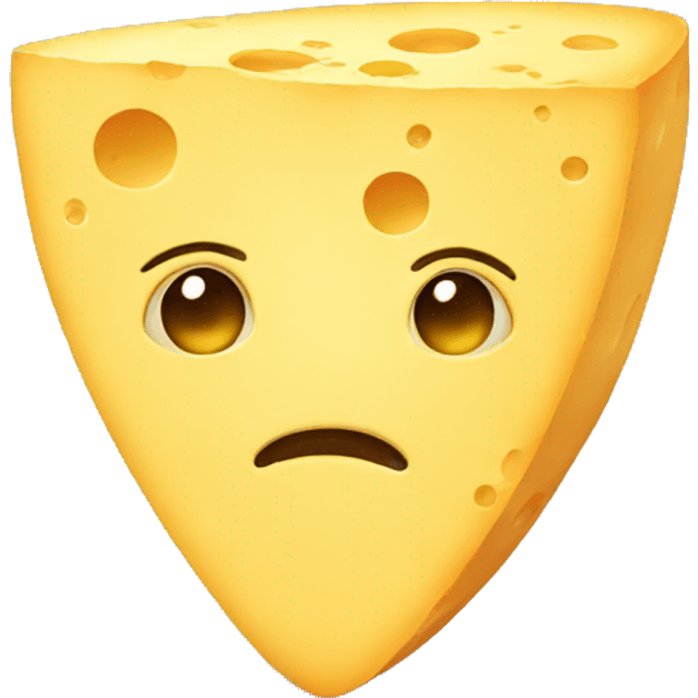 sad cheese emoji