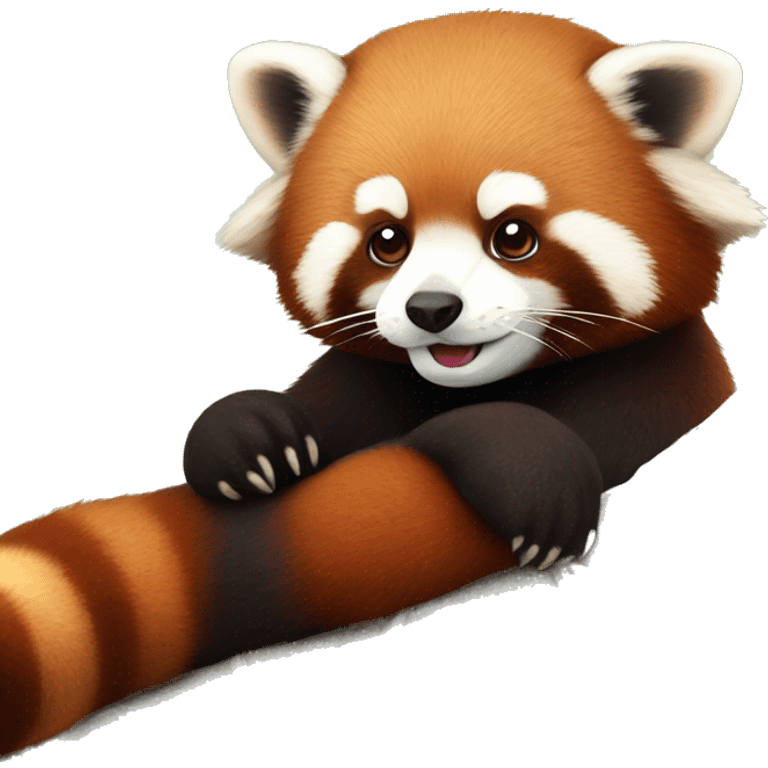 red panda taking a break emoji