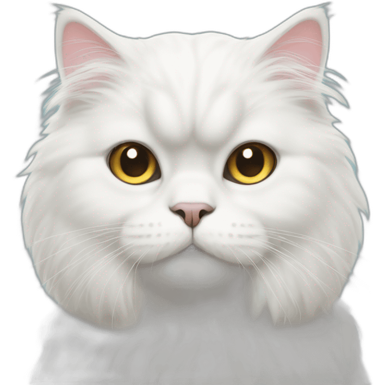 white persian cat emoji