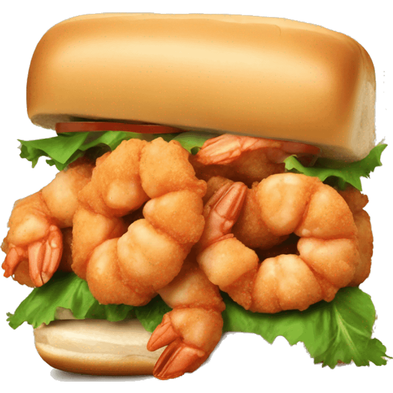 Fried shrimp Po boy emoji