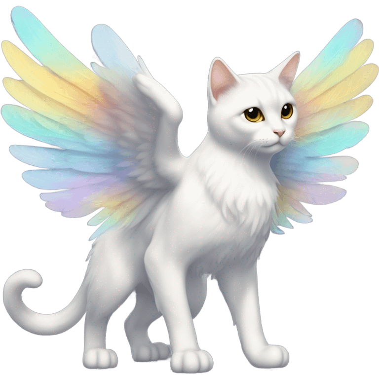 cat with angel wing emoji