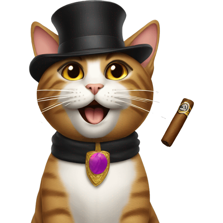 cat with cigar emoji