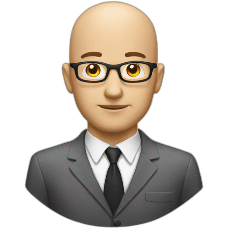 Bald product manager emoji