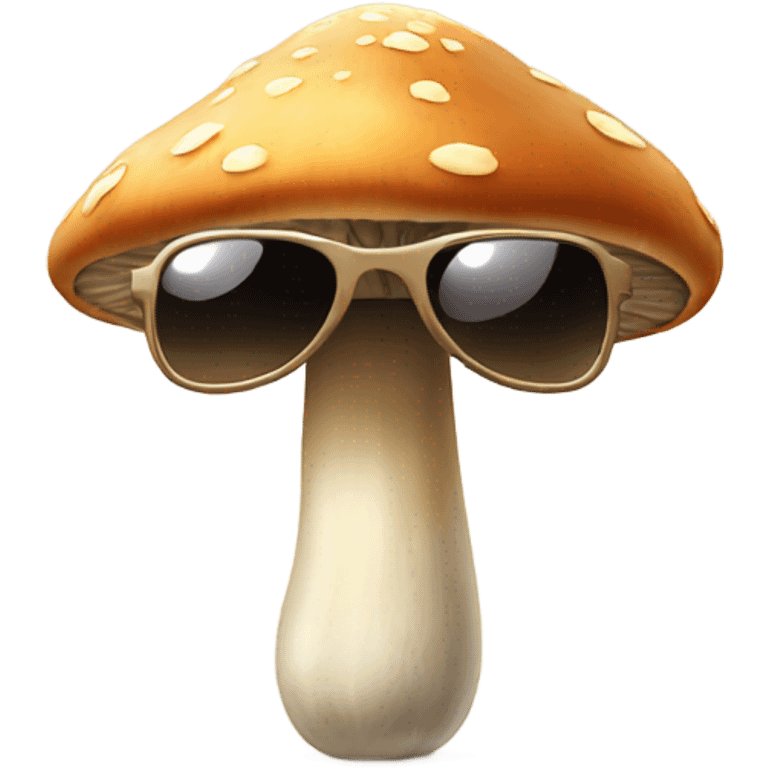 Mushroom with sunglasses emoji