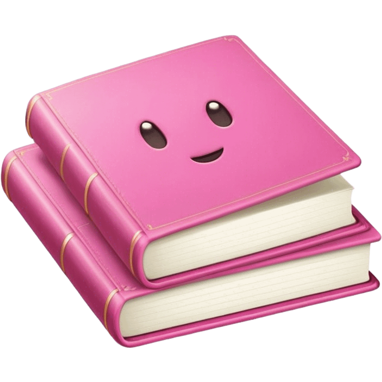 Icone book utilise couleurs rose emoji