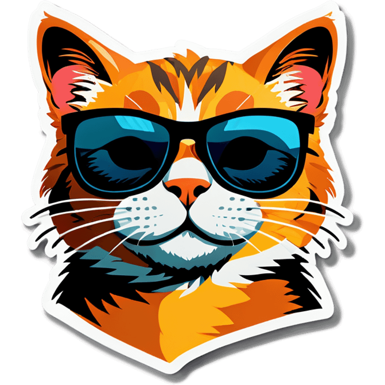 Cat with sunglasses emoji