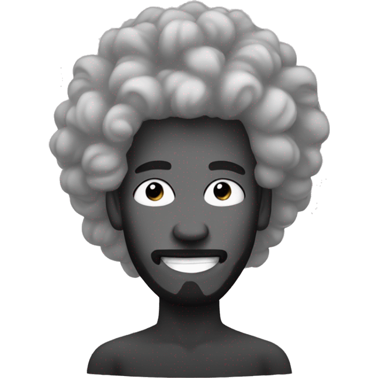 doule spiral in afro guy hair emoji