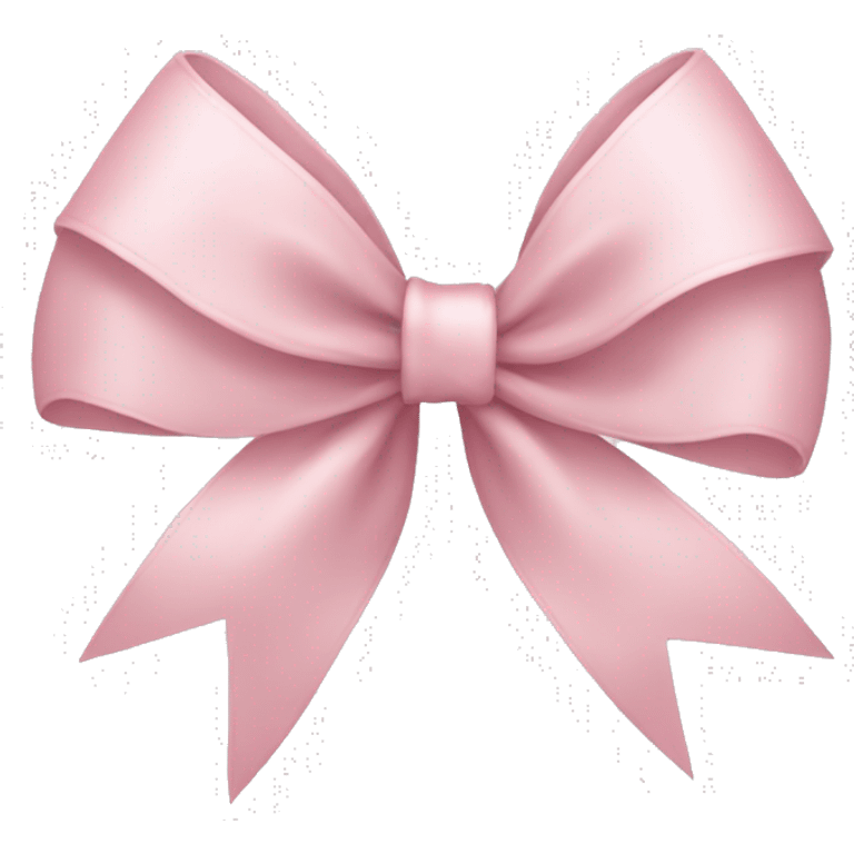 light pink ribbon bow emoji