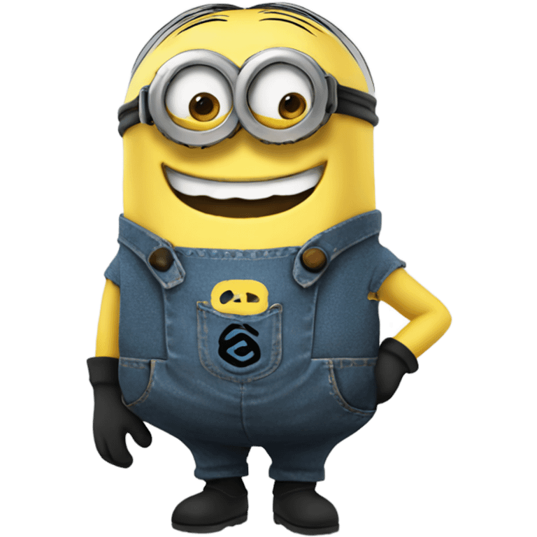 Minion character smiling emoji