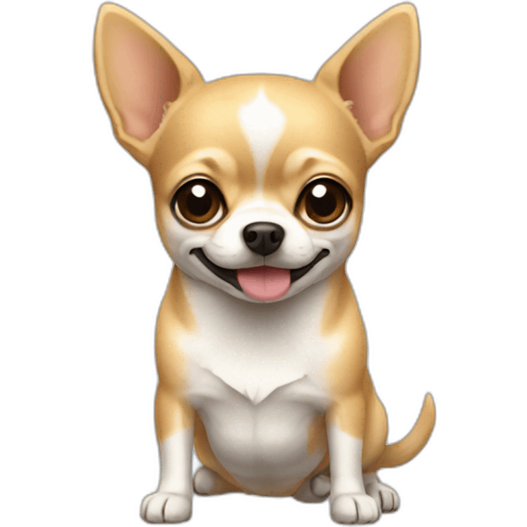 chihuahua like rice cake emoji